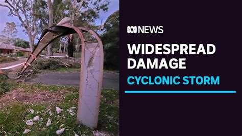 Massive Clean Up After Saturdays Storms In Sa Thousands Still Without Power Abc News Youtube