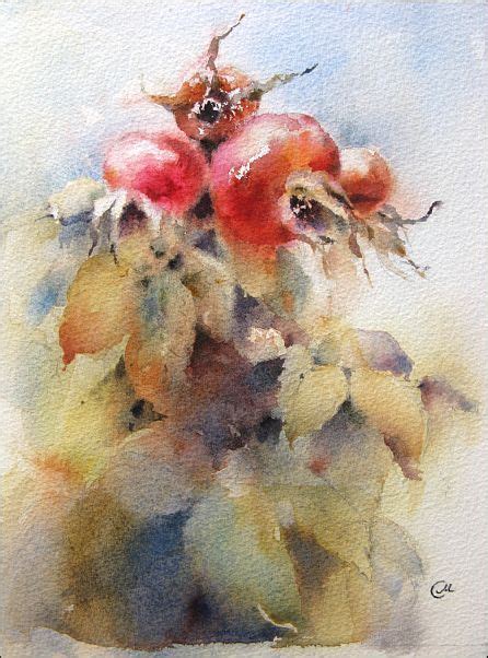 Artist Maria Stezhko Floral Watercolor Watercolor Painting