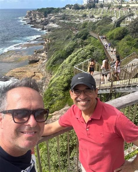 A Scenic Morning Walk With Harsha Bhogle And Michael