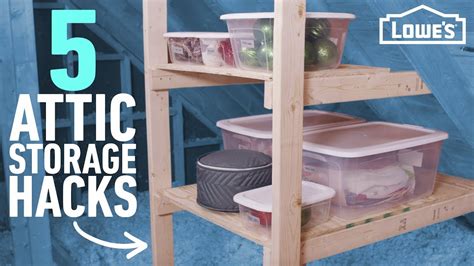 How To Organize Your Attic 5 Easy Storage Ideas Youtube