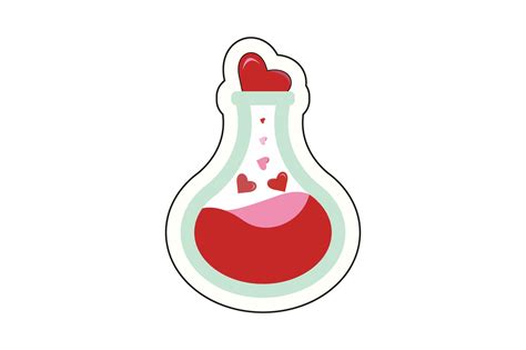 Valentines Love Potion Craft Design Graphic By Selim Gdb · Creative