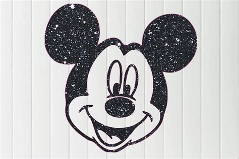 Disney Glitter Mickey Mouse Iron On Transfer Disney Heat Etsy