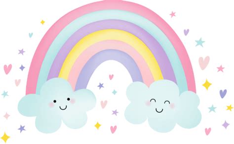 Pegatina Redonda Nubes De Arcoiris De Pastel Zazzle Book