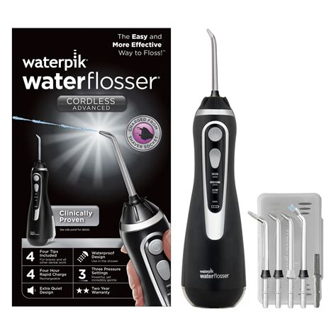 Waterpik Wp 562uk Cordless Advanced Water Flosser Black Edition Uk 2