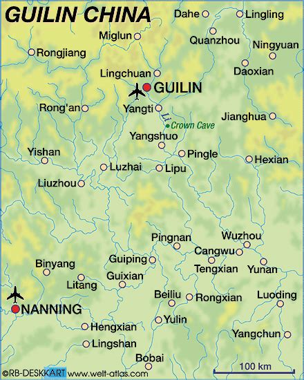 Guilin China Map