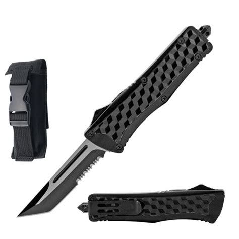 9" American Mercenary Tactical Tanto OTF Automatic Knife-6O3