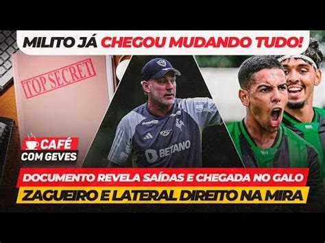 Caf Geves Milito J Mudou Tudo Presidente Faz Revela O