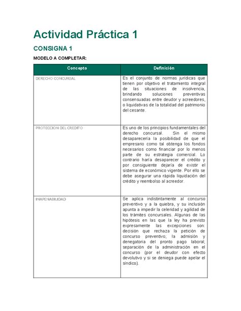 AP1 Consigna 1 Actividad Práctica 1 CONSIGNA 1 MODELO A COMPLETAR