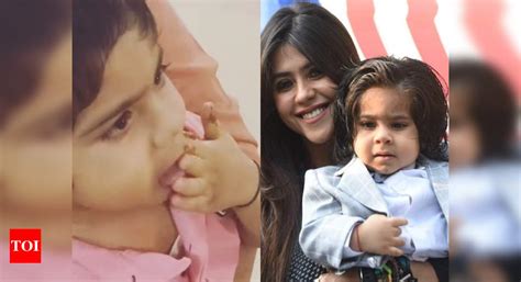 Ekta Kapoor S Son Ravie Eats Her Birthday Cake Before She Gets To Cut It Watch The Adorable