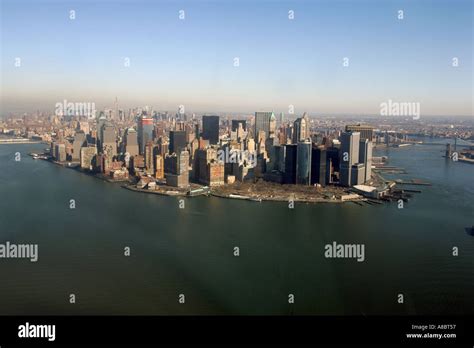 Aerial View Of Manhattan Island Hi Res Stock Photography And Images Alamy