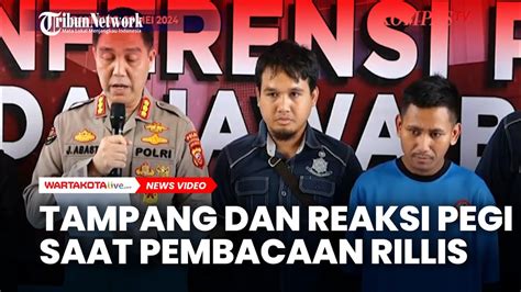 Tampang Dan Reaksi Pegi Tersangka Kasus Vina Saat Bacakan Rilis