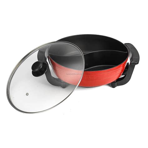 Steamboat Pot W V Electric Hot Pot Double Soup Pots Shabu Cookware Kitchen Indoor