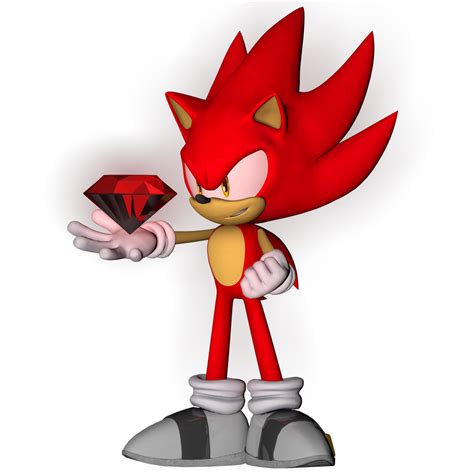 Fire Sonic Render: SMB.Z Red Emerald Master by SonicOnBox on DeviantArt