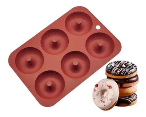 Forma Em Silicone Para Mini Donuts 6 Cavidades Parcelamento Sem Juros