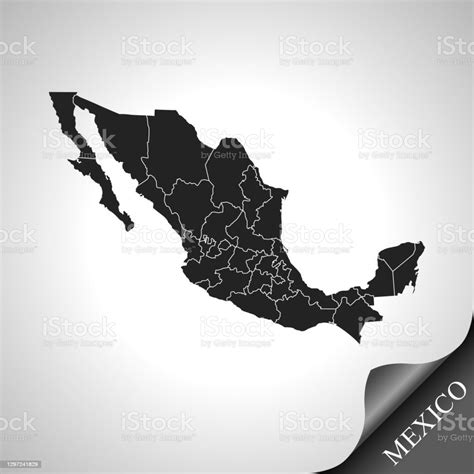 Map Of Mexico Stock Illustration Download Image Now Cartography Country Geographic Area