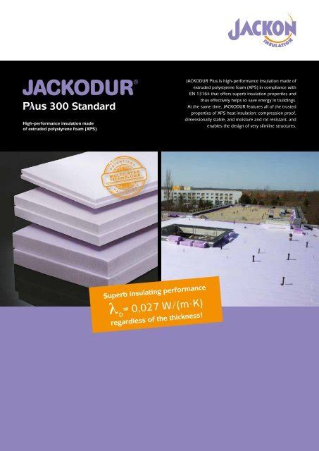 Jackodur Plus Standard Jackon Insulation Gmbh