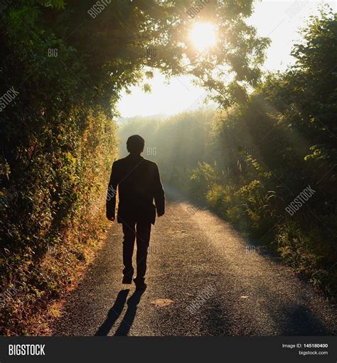 Alone Man Walking Image And Photo Free Trial Bigstock