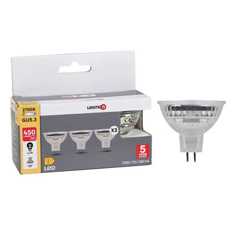 Ampoules Led R Flecteur Gu Lm W Blanc Chaud