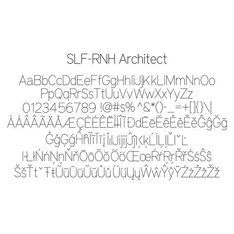 Rhino Single Line Engraving Font - "Architect" – Single Line Fonts