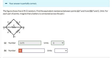 Solved The Figure Shows Five 695 Î© Resistors Find The Equivalent