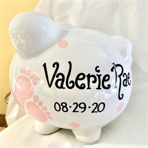 Polka Dot Piggy Bank Etsy