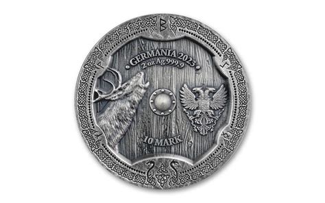 Germania Mint Oz Silver Valkyries Ostara Uhr Antiqued Medal