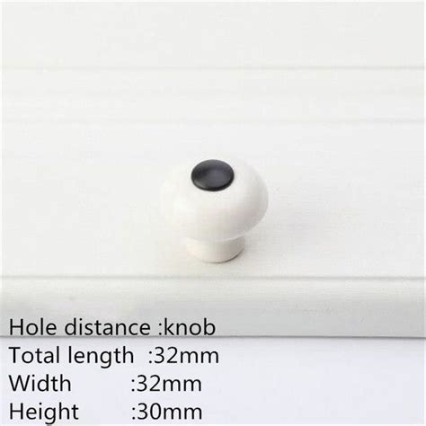 Bouton De Meuble Black Knob Poign Es De Cuisine Modernes En C Ramique