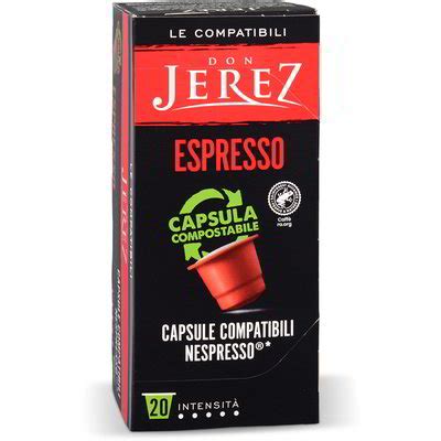 Capsule caffè espresso compatibili Nespresso 20 pezzi don jerez