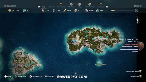 Assassins Creed Odyssey Orichalcum Fragment Locations Map