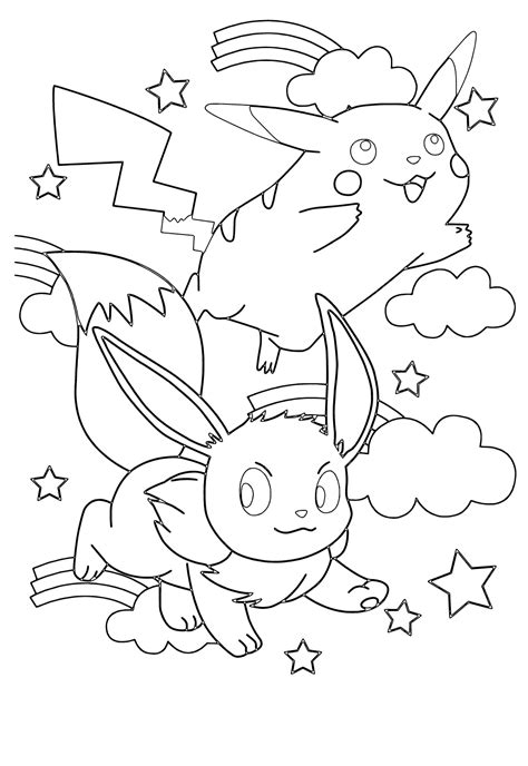 Pokemon Para Colorear Eevee Para Colorear