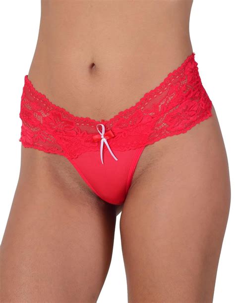 Tanga Fio Dental Vip Lingerie Cintura Renda Vermelho Compre Agora