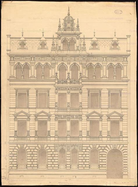 Wohnhaus Panizza Mainz Baum Philipp Architekturzeichnung Architektur Zeichnungen Antike