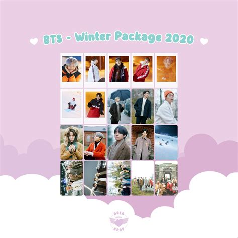 Kit Bts Winter Package Fanmade Polaroids E Photocards Shopee