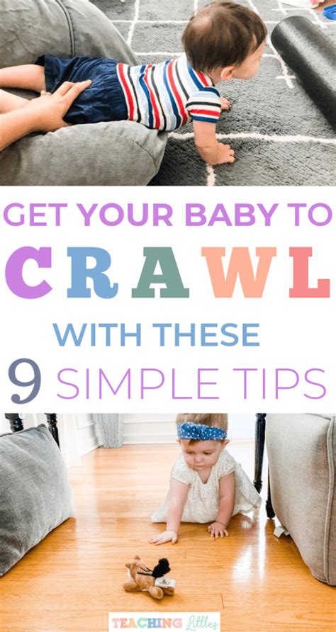 9 Tips and Activities to Teach Your Baby to Crawl | Baby development ...