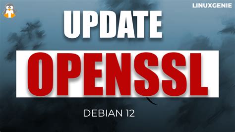 How To Update OpenSSL On Debian 12 Linux Genie