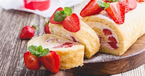 Recette Biscuit Moelleux Roul Aux Fraises