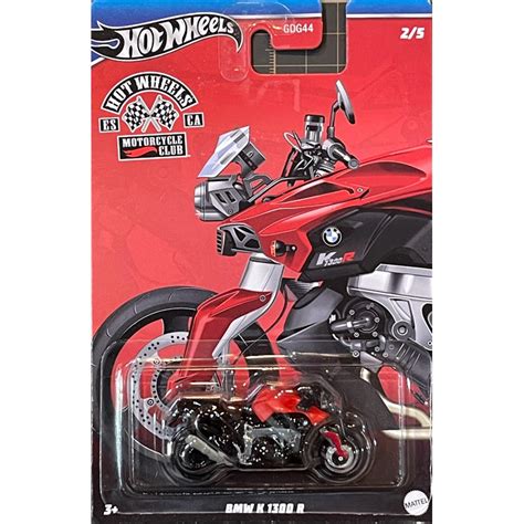 風火輪 Hot Wheels 銀標 MOTORCYCLE CLUB 摩托車俱樂部 BMW K R 重機 蝦皮購物
