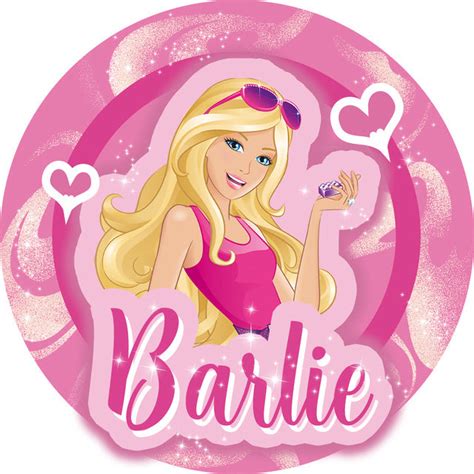 Customize Barbie Photo Backdrop Cover Girls Round Backdrop Birthday Pa