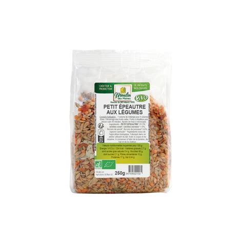 Petit épeautre aux légumes bio 250g Boutique Naturline