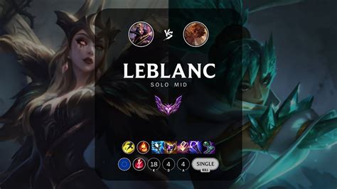 Leblanc Mid Vs Taliyah Euw Master Patch 146 Youtube