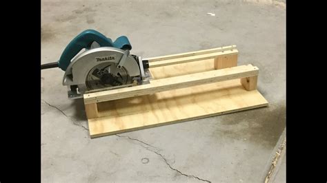 Simple Circular Saw Cross Cutting Jig Youtube