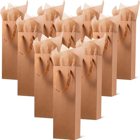 Amazon Zonon Pieces Christmas Kraft Wine Bag Paper Wine Bag