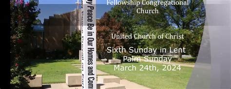 Worship Service March 24th 2024 Fellowship Congregational Ucc