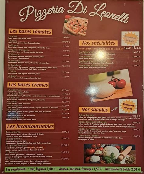 Pizza Di Leonelli à Les Avenières Veyrins thuellin menu et photos