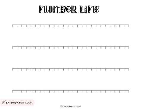 Printable Number Line 25