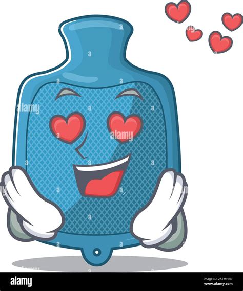 Falling In Love Cute Hot Water Bag Cartoon Character Design Stock Vector Image Art Alamy
