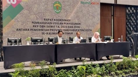 Pemprov Kaltim Koordinasikan Pembahasan RKP DBH Sawit 2023 2024 Dengan