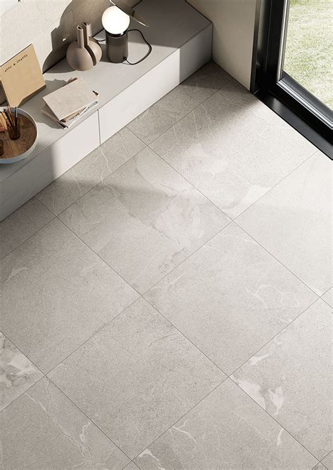 Carrelage Gr S C Rame Brillant Effet Pierre Mount Grigio Chiaro X