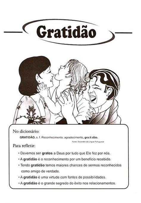 Atividade Sobre Gratidao - Atividade de Ensino Religioso - Gratidão | Atividades Educativas