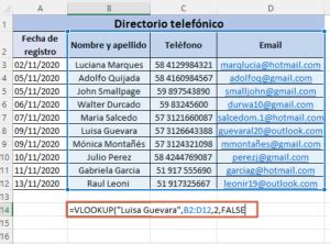 Funci N Vlookup En Excel Usos F Rmula O Sintaxis Y Ejemplos